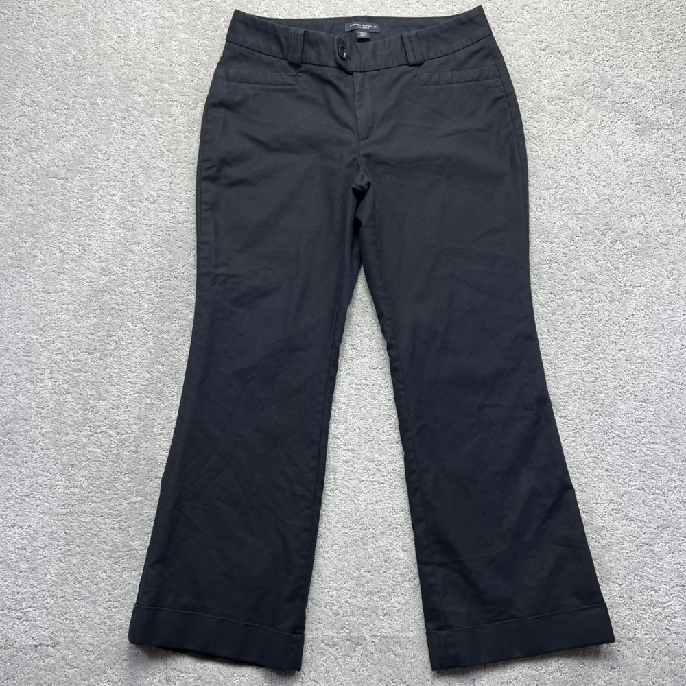 Banana Republic Pants Womens 12P Black Jackson Fit Stretch Trousers Office